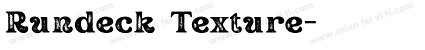 Rundeck Texture字体转换